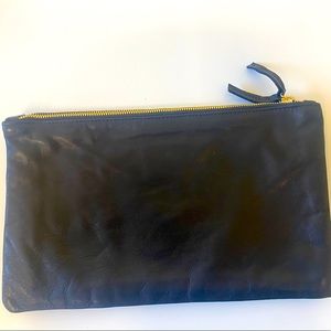 NWOT CLARE V DOUBLE ZIP CLUTCH